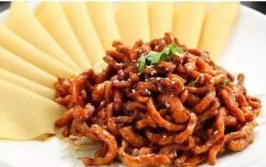 怎么炒芝麻盐五香肉丝好吃的做法,搭配肉丝，美味升级！